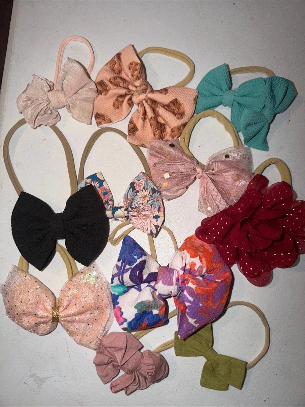 11 set Kids Bow Headband Set - Mixed Colors